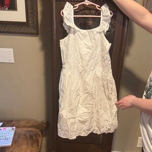 GAP White Eyelet Casual Dress